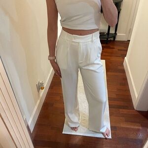 White Princess Polly Trousers with pockets size 4
